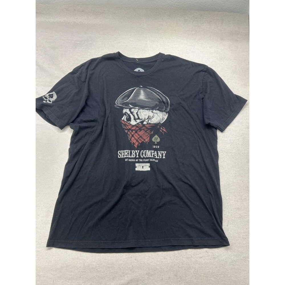 Wash With Souls T Shirt Men 2XL Black Short Sleeve Skull Peaky Blinders Made USA